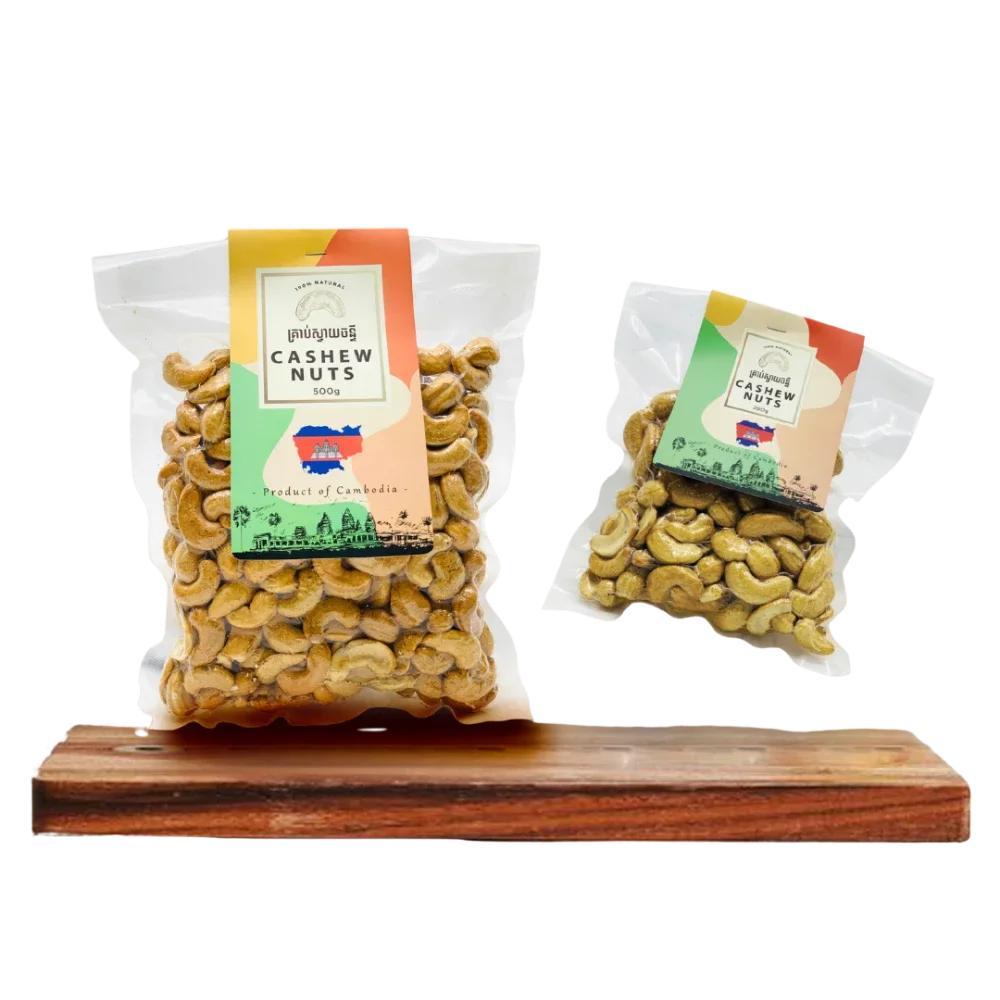 Hesed Cambodian cashew nuts, 500 g and 200 g